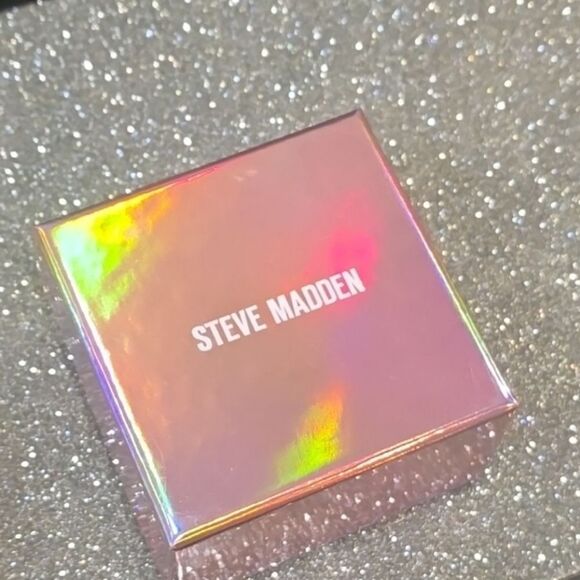 Steve Madden Silver/Rhinestone Hoop Earring Set of 3 - Picture 7 of 7